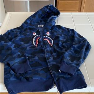 Bape zip up hoodie